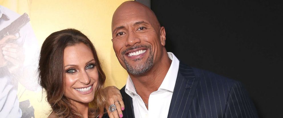 photo: dwayne johnson and girlfriend lauren hashian attend the