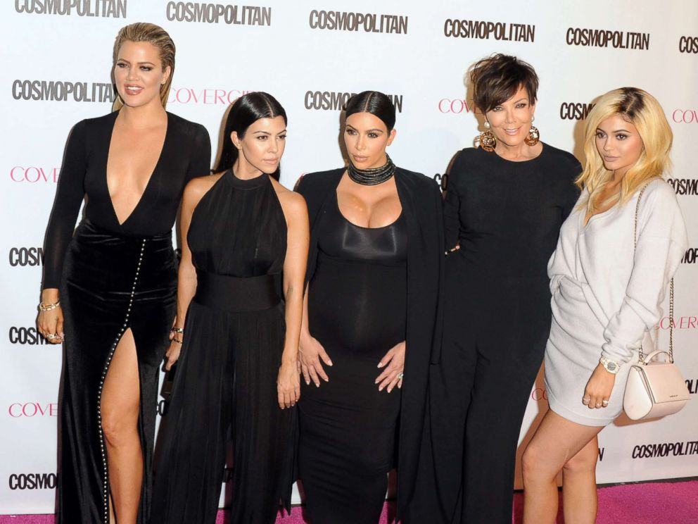 PHOTO: In this 2015 file photo Khloe Kardashian, Kourtney Kardashian, Kim Kardashian West, Kris Jenner and Kylie Jenner arrive at Cosmopolitan Magazines 50th Birthday Celebration at Ysabel, Oct. 12, 2015, in West Hollywood, Calif.