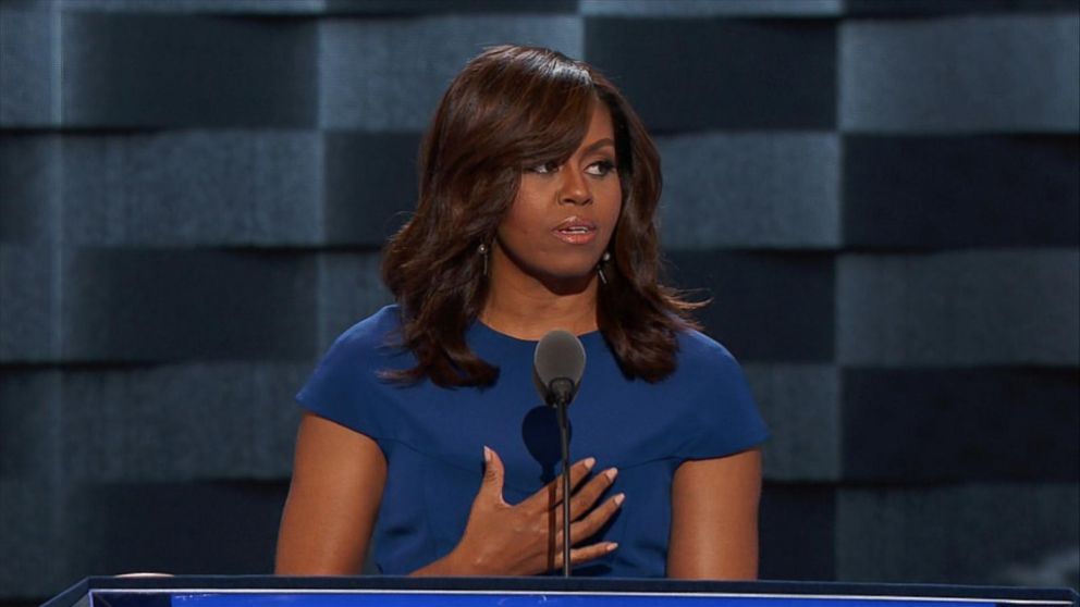 Video Michelle Obama Gives Rousing DNC Speech ABC News