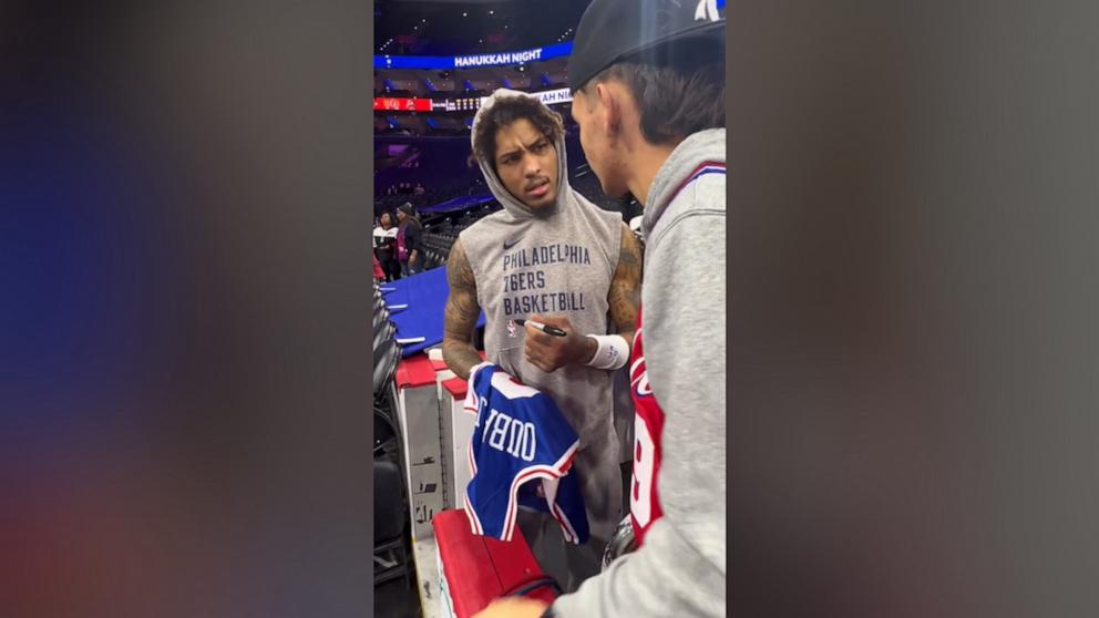 Fan Gets Jersey Signed By Nba Player Then Gives It Away Gma