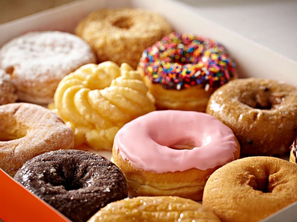 PHOTO: Box of donuts.