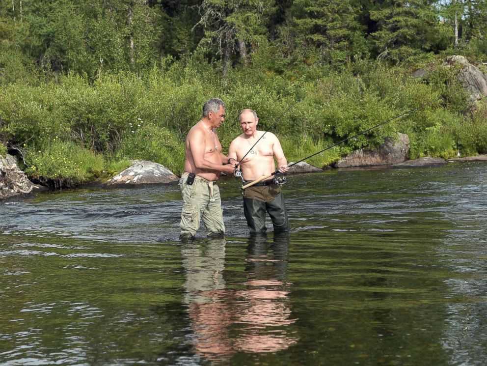 Shirtless Vladimir Putin Takes Dip In Icy Russian Lake Bank Home