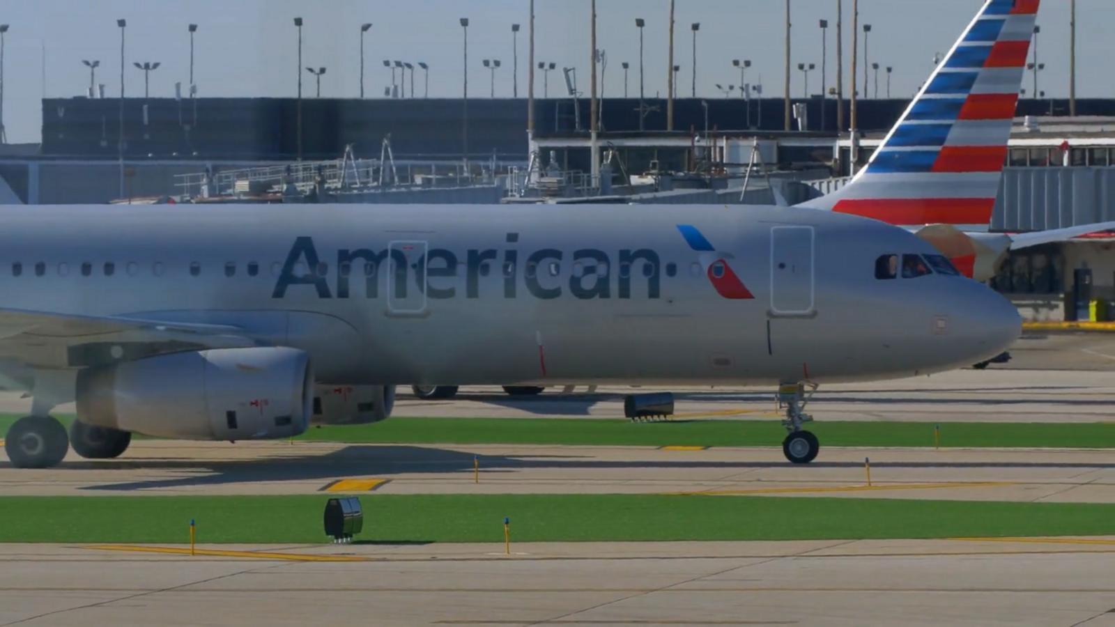 American Airlines Plane Clips Tail Of United Plane On Taxiway At