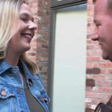 VIDEO: Abby Catt reunites with sheriff who advocated for her during robbery sentence