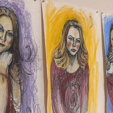 VIDEO: She says she reported Epstein’s abuse in 1996 and now her art honors fellow survivors