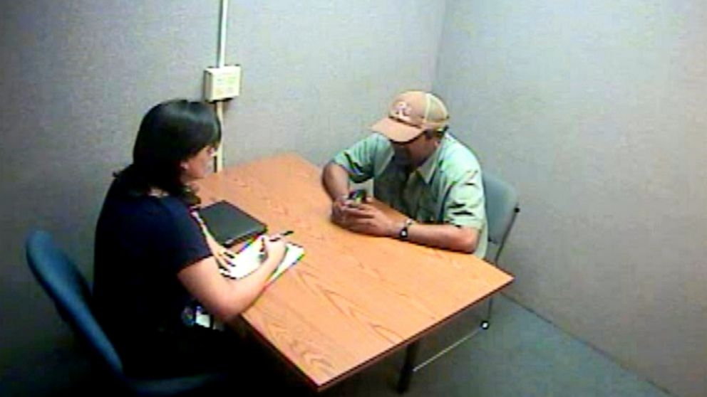 PHOTO: Rene Ruiz during his police interview with the Corpus Christi Police Department.