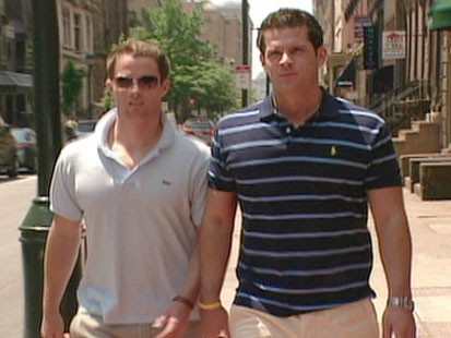 VIDEO: Sean and Mike Lenahan come close to death running with the bulls in Pamplona.