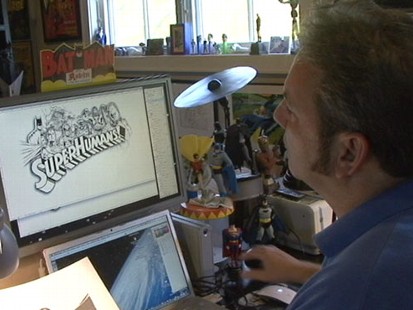 VIDEO: Arlen Schumer shows how he brings superheroes like Iron Man to life.