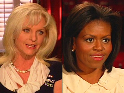 Michelle Obama and Cindy McCain