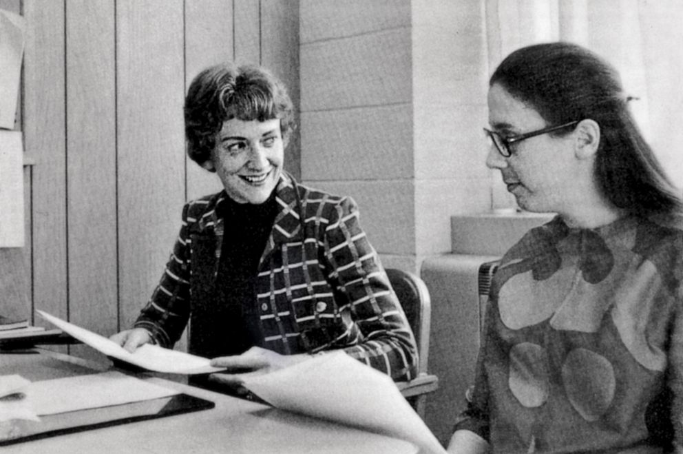 PHOTO: Ann Burgess and Lynda Lytle Holmstrom are pictured circa 1978 in a photo released by Boston College.