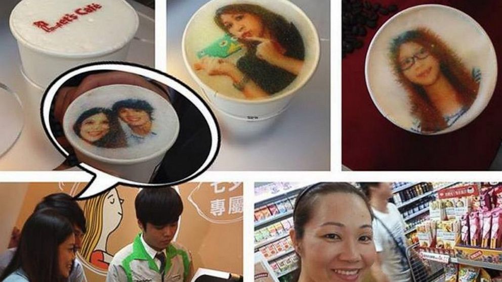Coffee Selfie at Let's Cafe, Taiwan