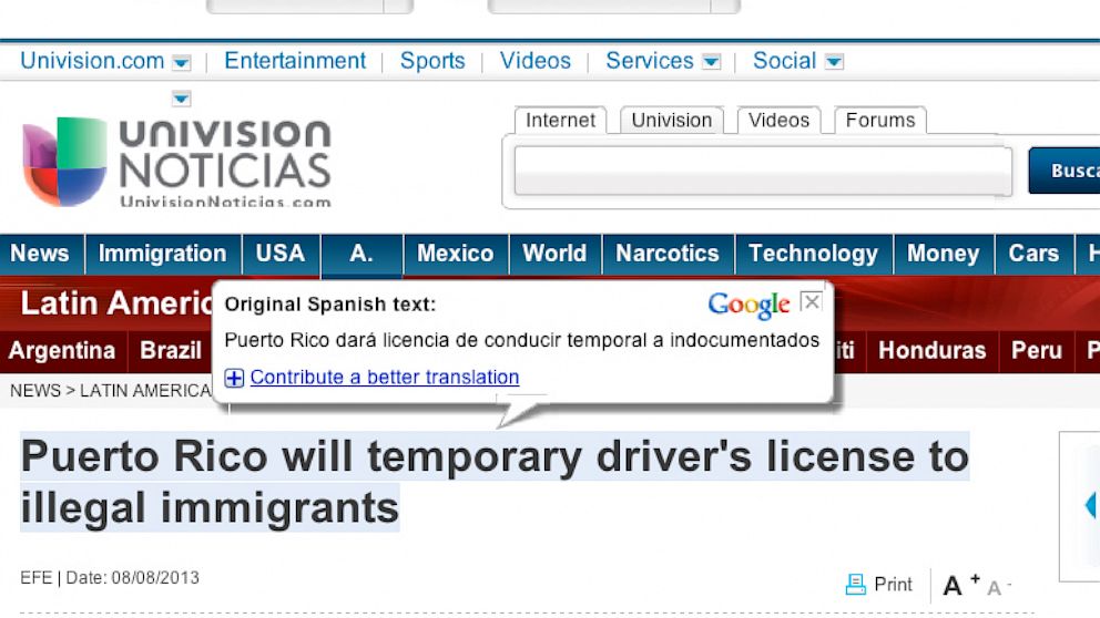 PHOTO: Google Has No Plans to Update Failed Translation of ‘Undocumented’  