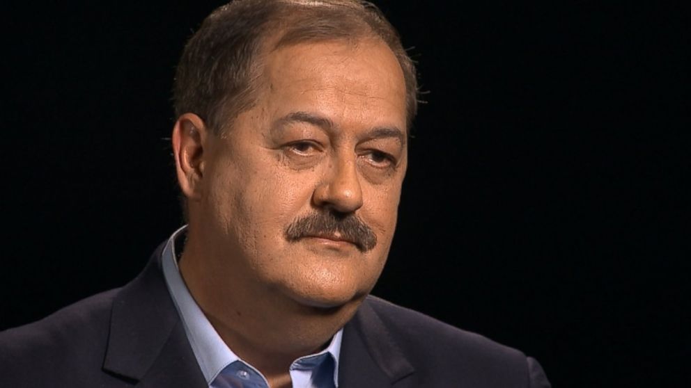 PHOTO: West Virginia coal boss Don Blankenship sits down with ABC News' Brian Ross.