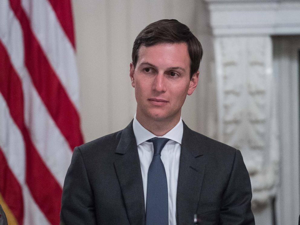 PHOTO: Jared Kushner, son-in-law and senior adviser of President Donald Trump, listens to a speaker during an American Technology Council roundtable at the White House, on June 19, 2017, in Washington.