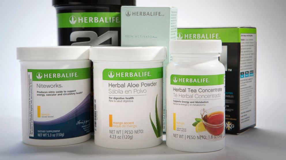 Herbalife Ltd. products are arranged for a photograph in New York, Jan. 10, 2013.