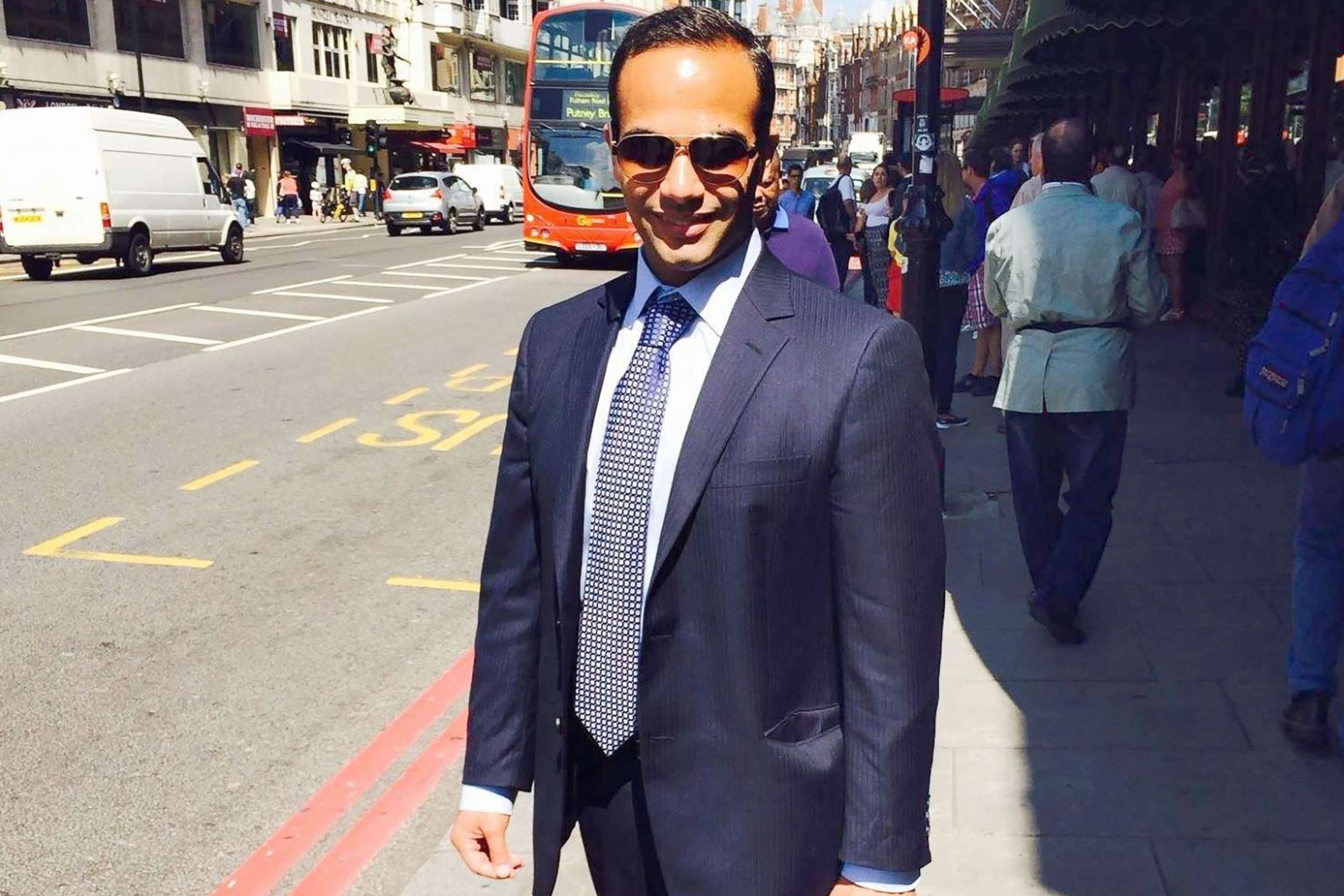 PHOTO: This undated image posted on his Linkedin profile shows George Papadopoulos posing on a street of London.   
