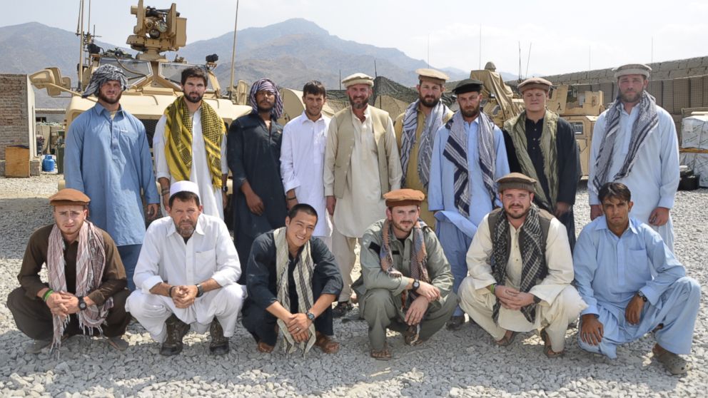 PHOTO: Former Special Forces Maj. Jim Gant, center, insisted that his troops dress like locals in eastern Afghanistan to better win their trust. 