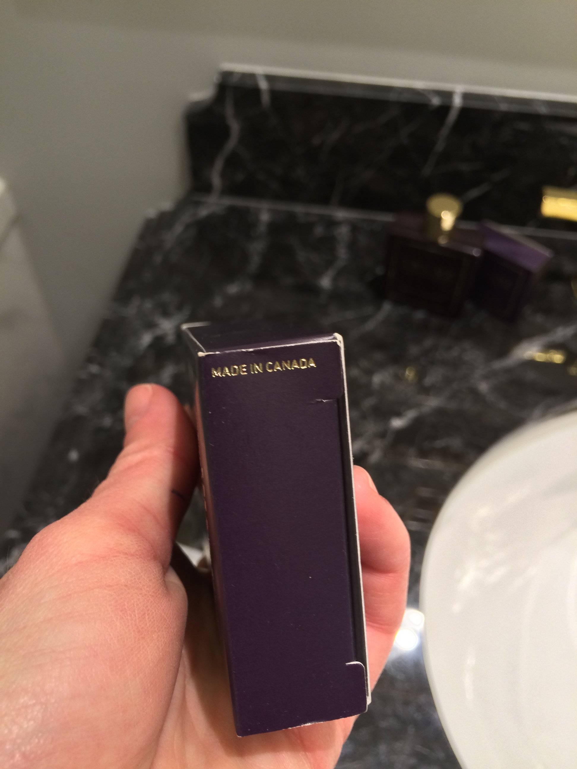 PHOTO: The 'Trump Hotel Collection' toiletries were made in Canada.