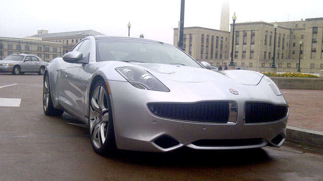 Fisker Karma S During Road Test Abc News Bad Karma Fisker Electric Car S During Road Test