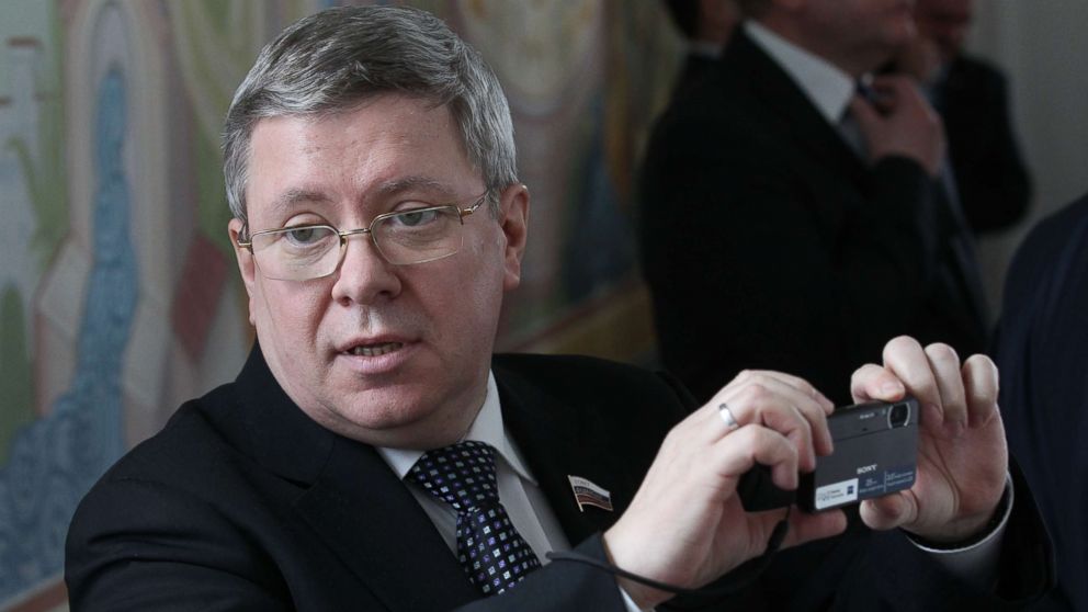 Russian Council of the Federation Deputy Chief Alexander Torshin is seen during a meeting, April, 3, 2012 in Maloyaroslavets, Russia.