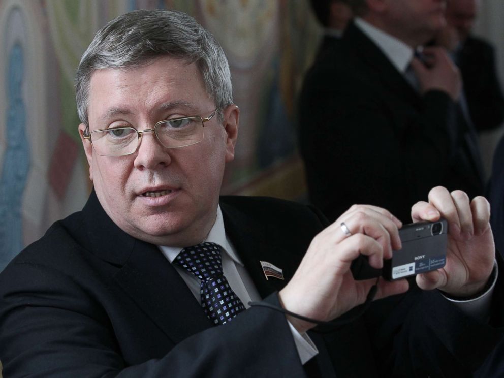 PHOTO: Russian Council of the Federation Deputy Chief Alexander Torshin is seen during a meeting, April, 3, 2012 in Maloyaroslavets, Russia.