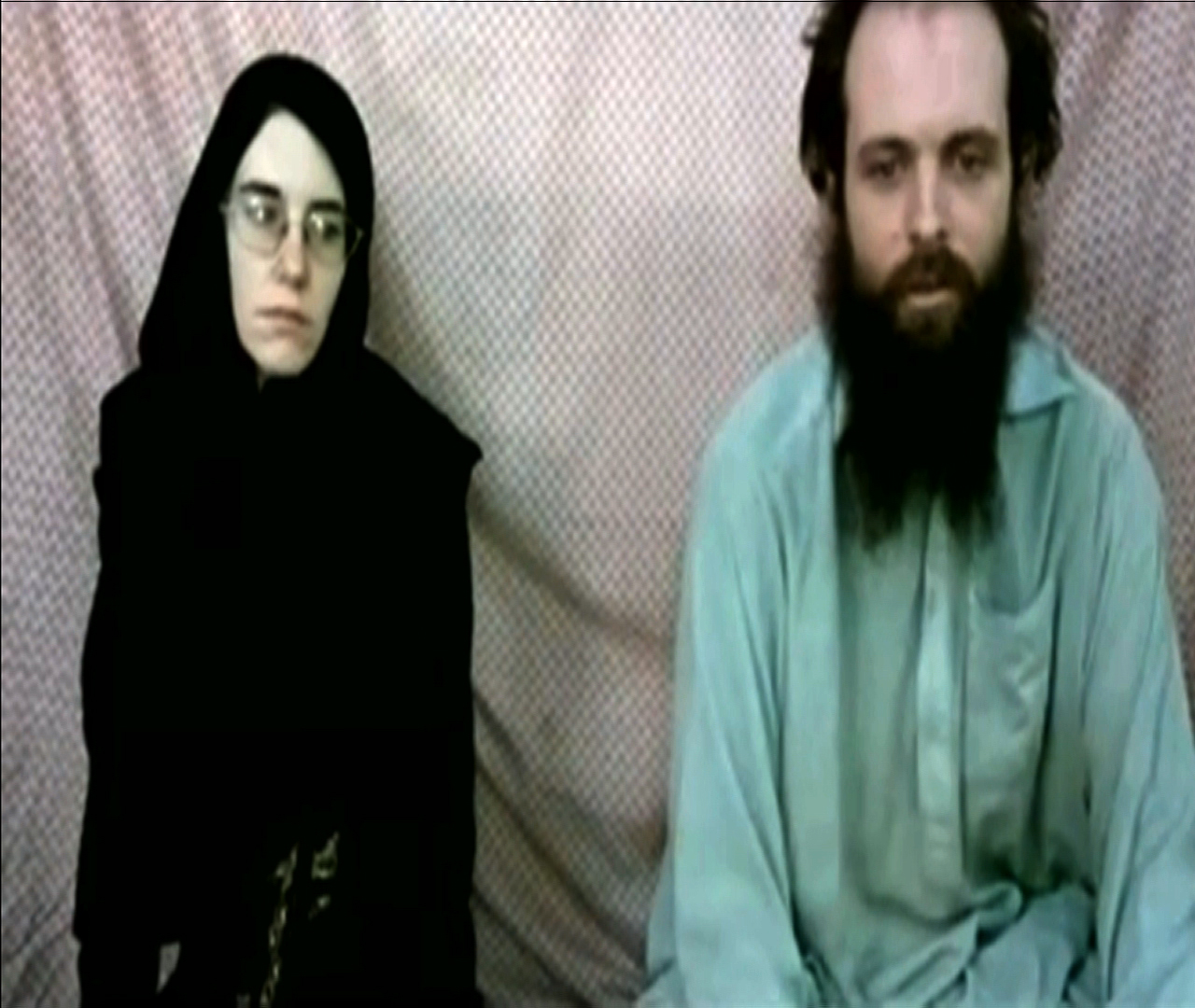 PHOTO: This frame grab from video provided by the Coleman family to the Associated Press shows Caitlan Coleman and Joshua Boyle.