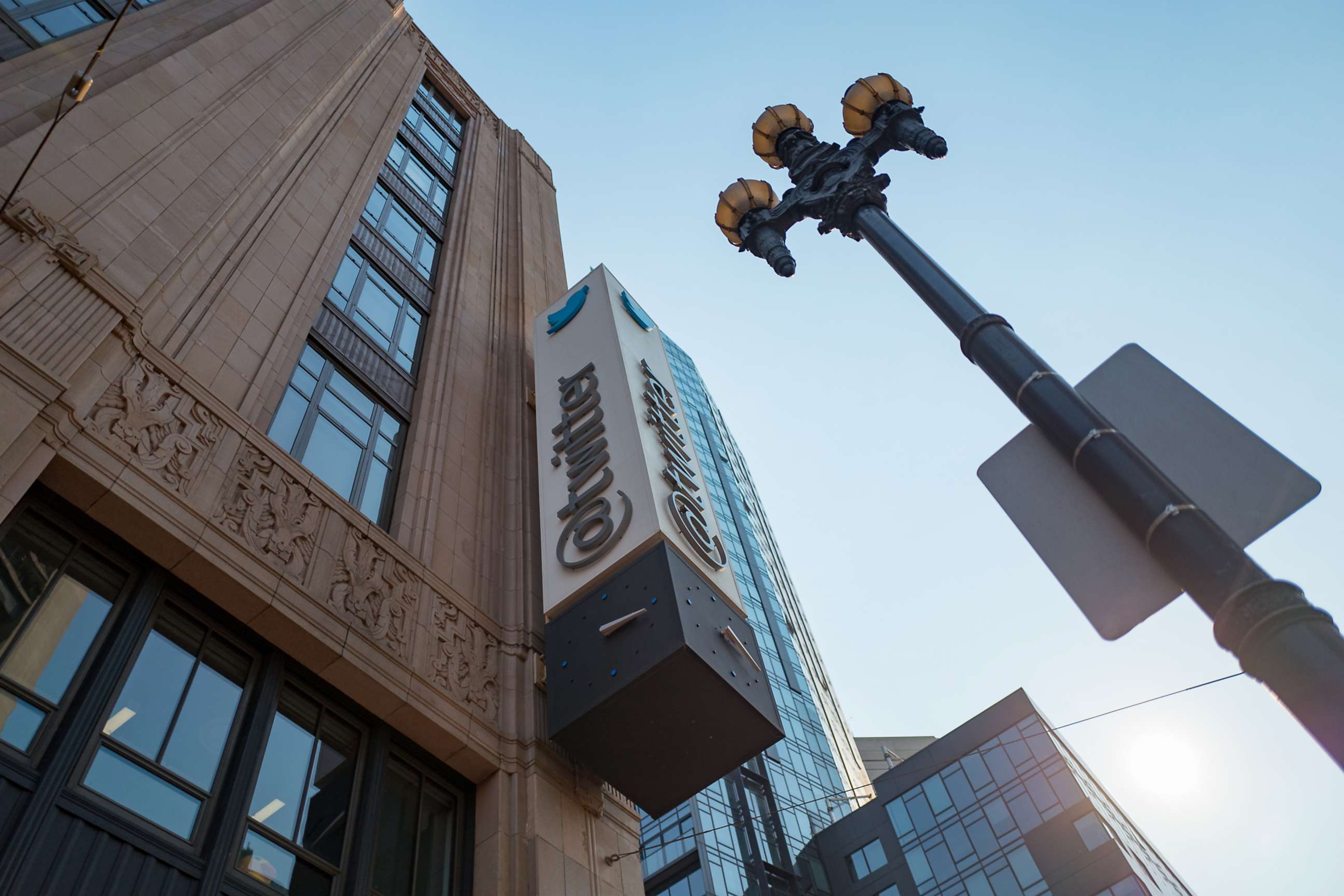 PHOTO: The exterior of the headquarters of social network Twitter is pictured in the South of Market (SoMa) neighborhood of San Francisco, Oct. 13, 2017.he South of Market (SoMa) neighborhood. of San Francisco, California, October 13, 2017.