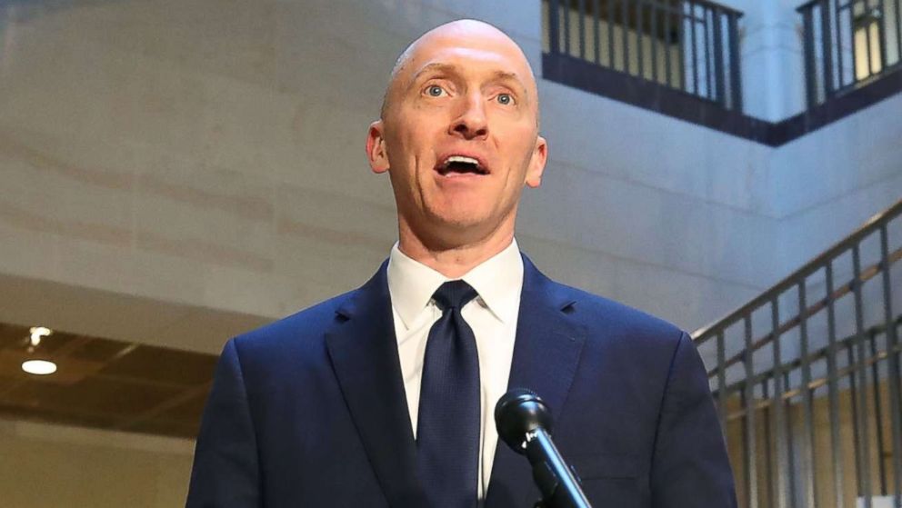 Carter Page, former foreign policy adviser for the Trump campaign, speaks to the media after testifying before the House Intelligence Committee, Nov. 2, 2017 in Washington, D.C.