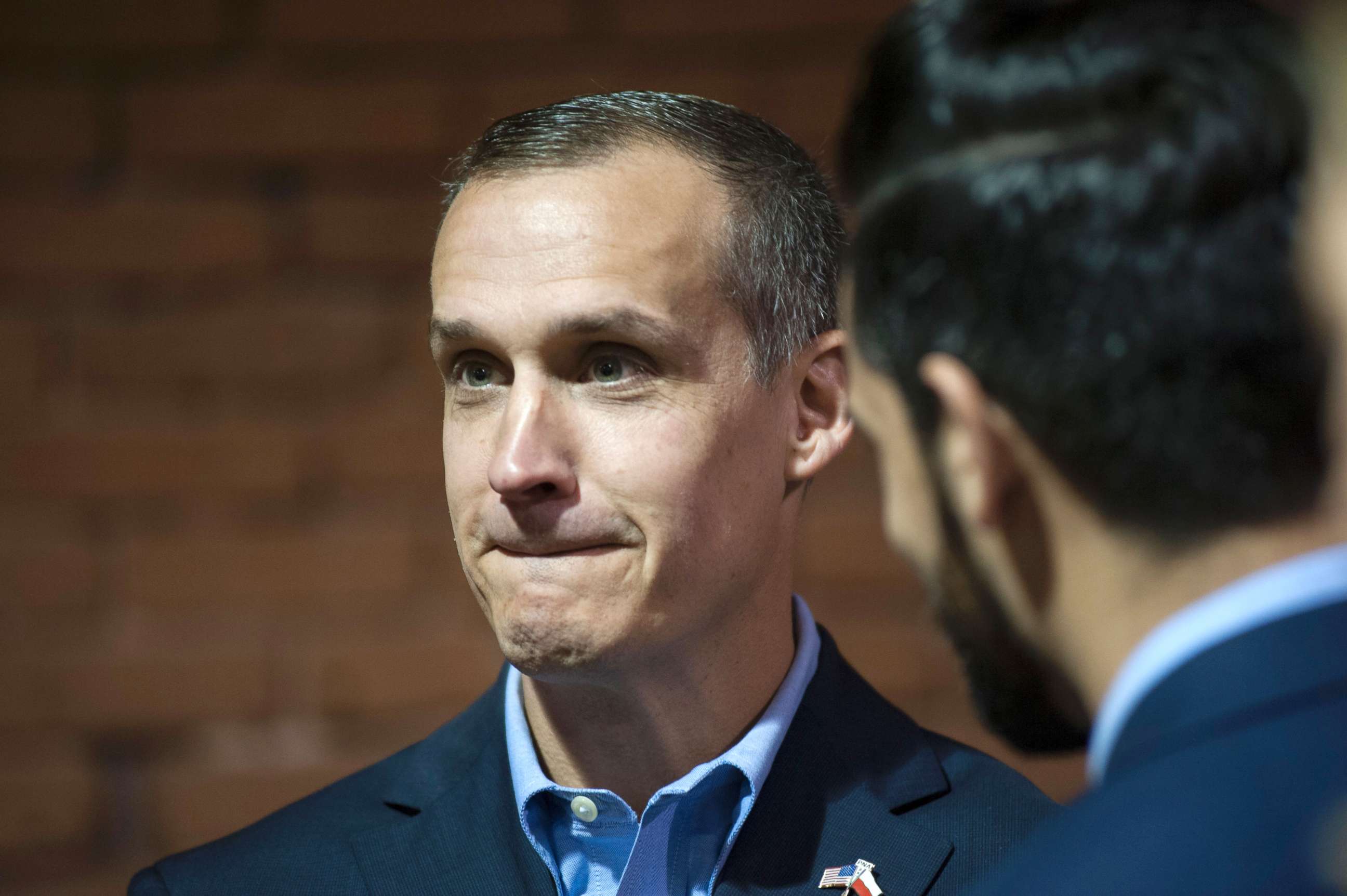 PHOTO: Former Trump Campaign Manager Corey Lewandowski attends a rally for Republican presidential nominee Donald Trump, Oct. 28, 2016, in Manchester, New Hampshire.