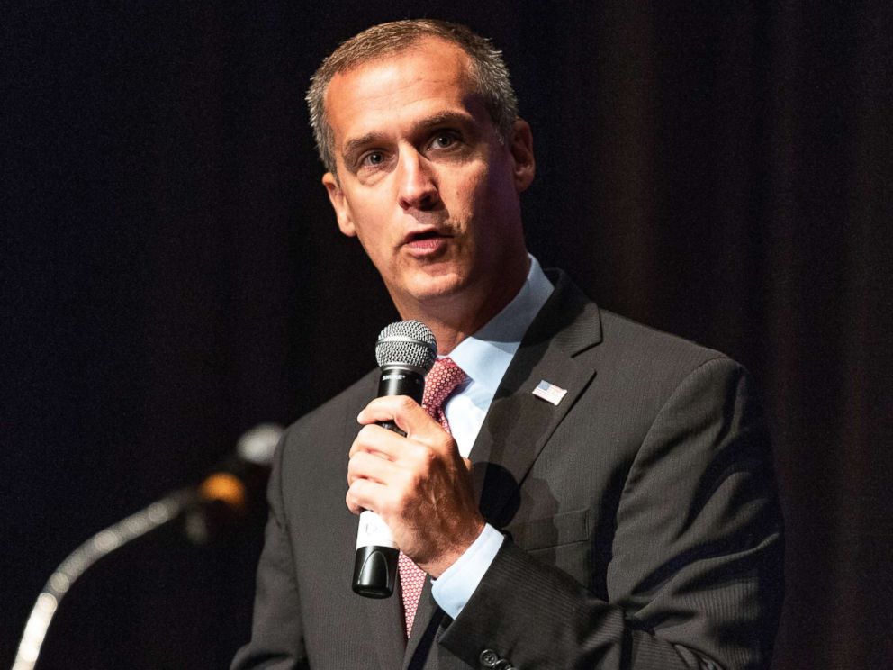 PHOTO: Corey Lewandowski, campaign manager for Donald Trumps 2016 campaign, speaks in Washington, D.C., July 26, 2018.