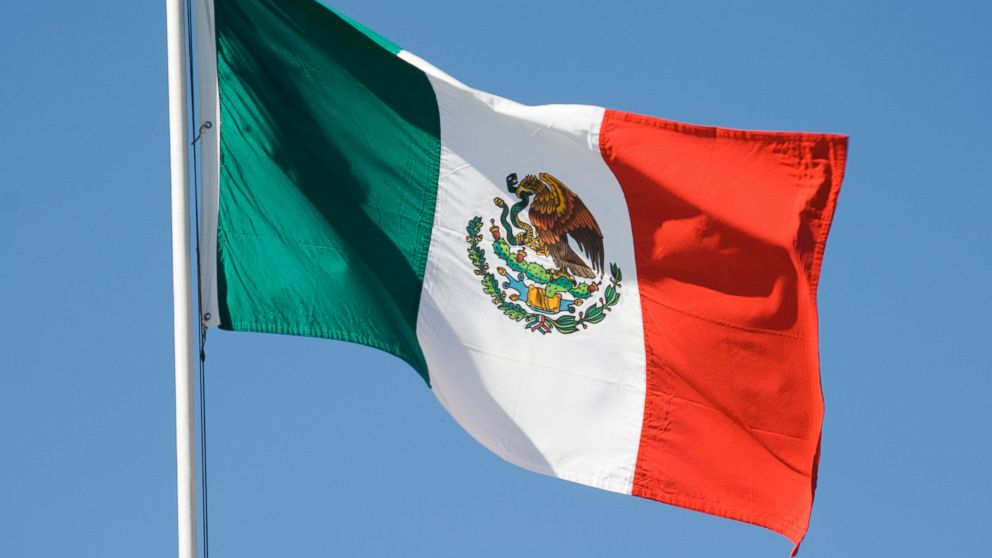 A Mexican national flag in an undated stock photo.
