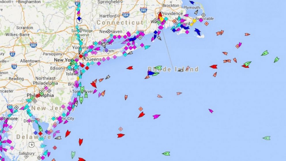 MarineTraffic.com is one of several websites that track international shipping vessels in real time.