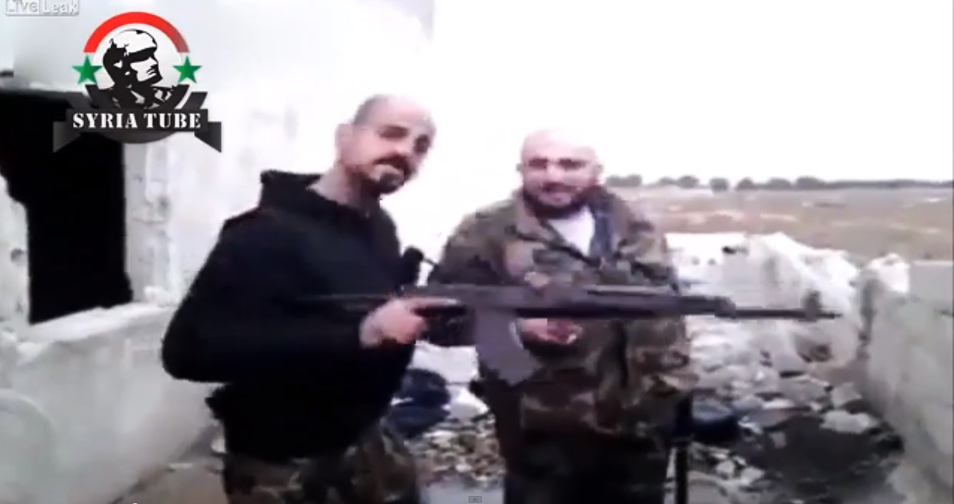 PHOTO: Two alleged members of a California-based gang claim to be in Syria fighting on support of embattled President Bashar al-Assad.