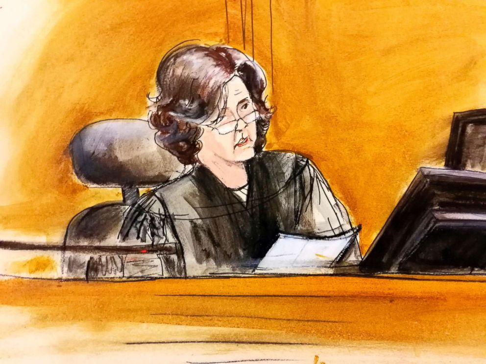 PHOTO: U.S. District Judge Kimba Wood presides over a federal court hearing where attorneys for President Donald Trump and Michael Cohen tried to persuade the judge to delay prosecutors from examining records and electronic devices seized in New York.