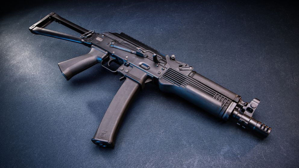PHOTO: A US manufactured 9mm semi-automatic KR-9 SBR rifle is pictured from the Kalashnikov USA website.