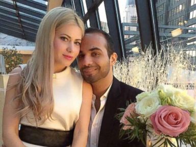 PHOTO: George Papadopoulos married Simona Mangiante in Chicago, March 2, 2018.