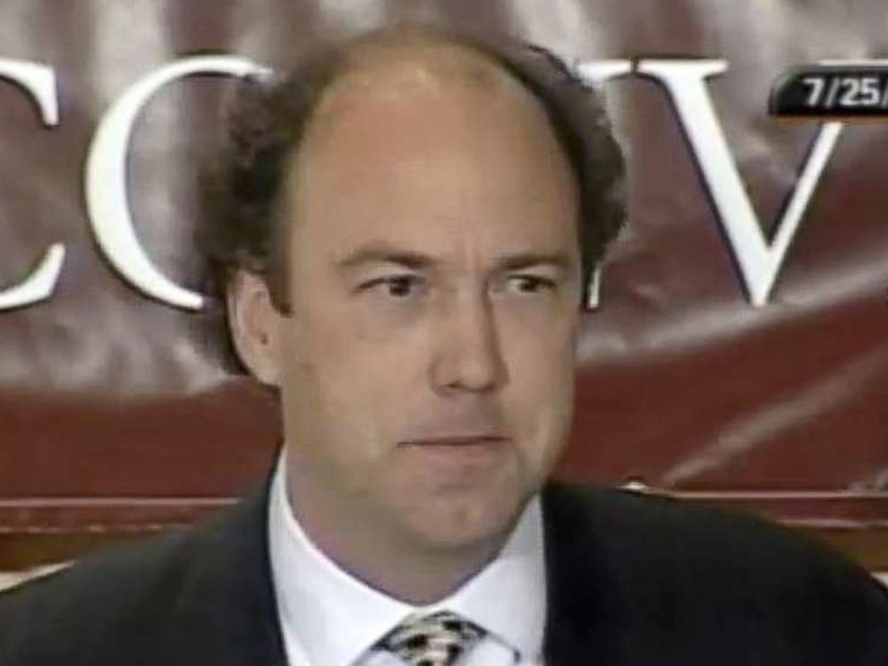 PHOTO: Paul Erickson speaks at the College Republican National Convention on July 25, 2003.