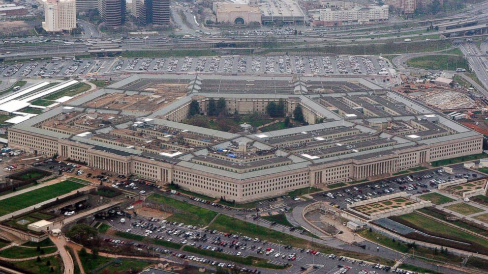 PHOTO: The Pentagon is seen in this aerial view in Washington, D.C., March 27, 2008. 