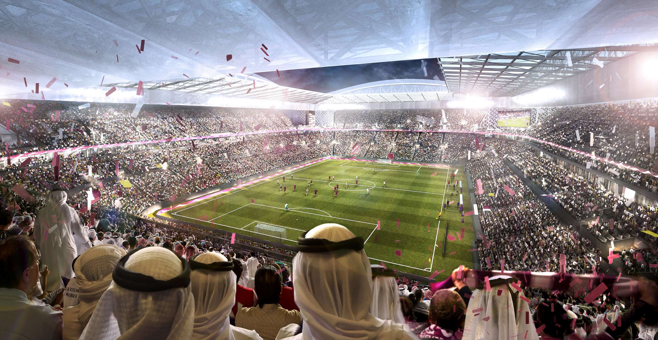 PHOTO: An undated artists impression provided by 2022 Supreme Committee for Delivery and Legacy, the Al Rayyan Stadium, a Qatar 2022 World Cup venue to be built in Al-Rayyan, Qatar.