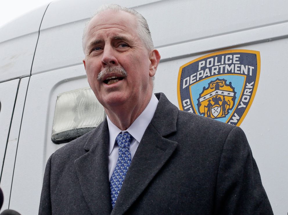 PHOTO: New York Police Chief of Detectives Robert K. Boyce responds to questions during a news conference in this Jan. 24, 2015 file photo in the Queens borough of New York.