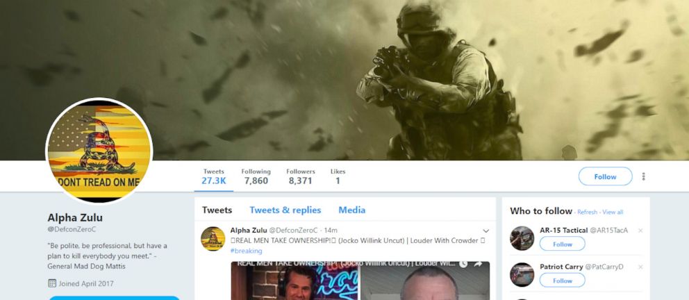 PHOTO: A screen grab from the Twitter website shows an account that was believed to be part of a suspected bot network that was recently removed by Twitter.