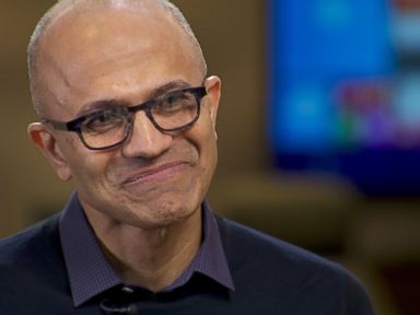 VIDEO: Microsoft CEO Satya Nadella sits down with ABC News' Rebecca Jarvis for a rapid-fire question and answer session.