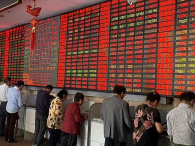 VIDEO: Chinese stocks were down nearly 7 percent Monday due to weak manufacturing data and turmoil in the Middle East.