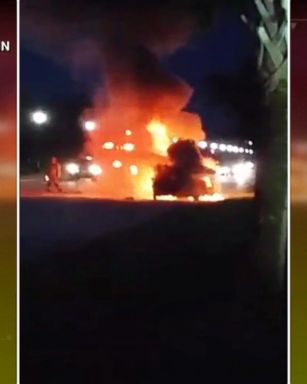 VIDEO: A Samsung Galaxy Note7 is being investigated as the possible cause of a car fire in Port St. Lucie, Florida, on Tuesday night, local police told ABC News.