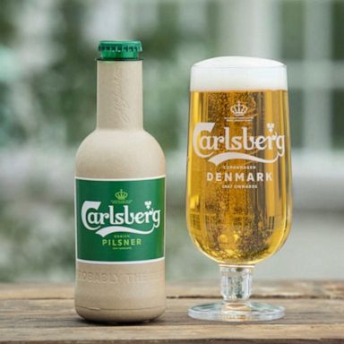 Carlsberg has developed a paper-based bottle it says is fully recyclable.