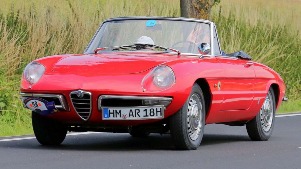PHOTO: A 1966 Alfa Romeo Spider Duetto is pictured on the road in Bad Pyrmont, Germany, July 17, 2015.