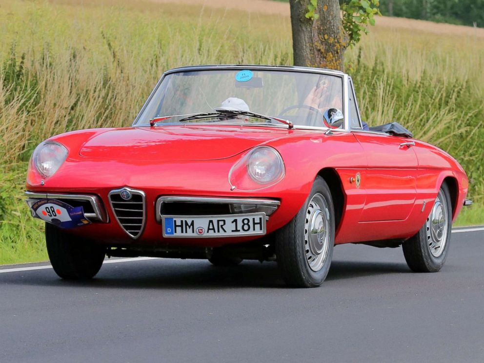 PHOTO: A 1966 Alfa Romeo Spider Duetto is pictured on the road in Bad Pyrmont, Germany, July 17, 2015.