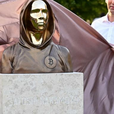 The artists say the bronze piece is the first to pay homage to Bitcoin’s anonymous creator. 