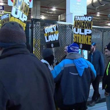 Thousands of Amazon workers go on strike