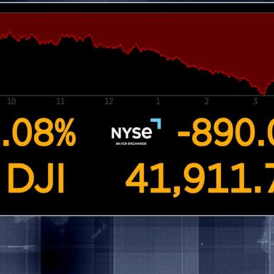 VIDEO: US stocks plunge on recession fears amid escalating tariffs